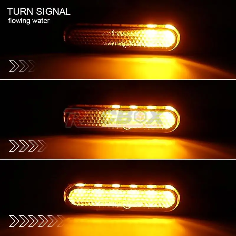 8mm 6led Motorcycle Turn Signals Light Flowing Rear Light Indicators White Amber Flasher Blinker For Cafe Racer Bobber Chopper