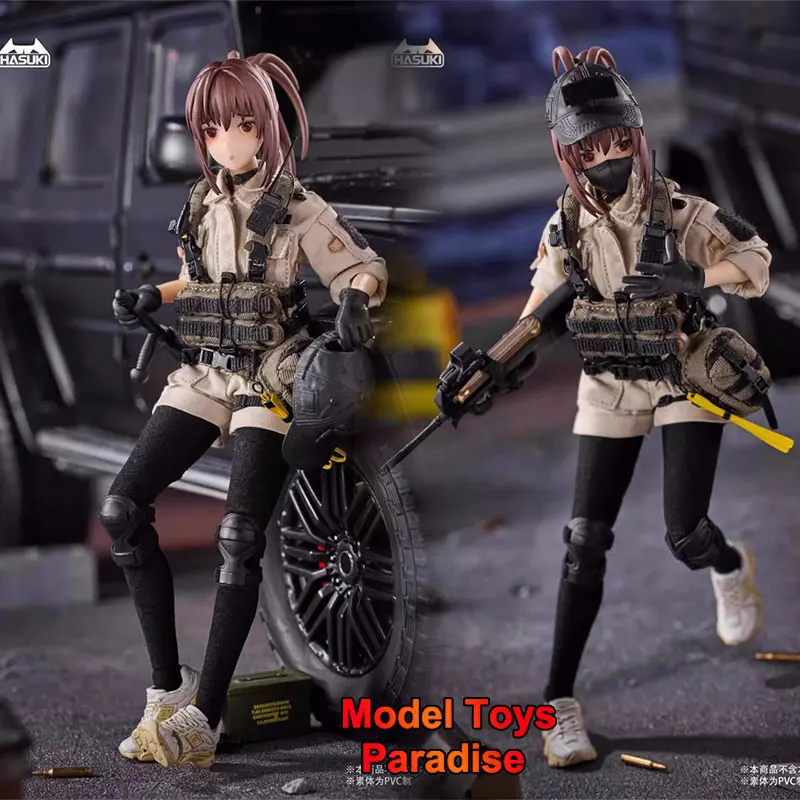 Hot Sale HASUKI PA006 1/12 Collectible Toys Cold Spring Feishi Mobile Suit Girl Soldier 6 Inches Action Figure Model Fans Gifts