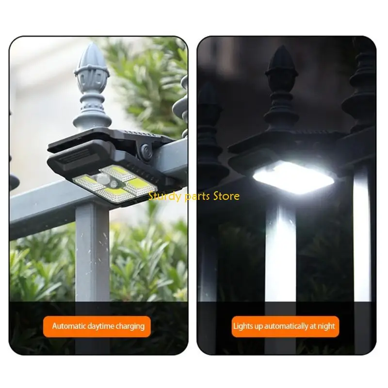 

97QC зажим на солнечной батарее, уличный водонепроницаемый светильник для кемпинга, высокая яркость, настенный светильник для и