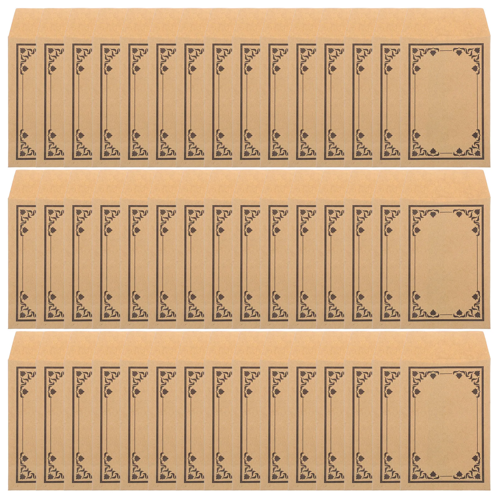 

50pcs Kraft Paper Envelopes Self Adhesive Small Coin Envelopes for Money Budgeting System Organizing Seeds Office Supplies Craft