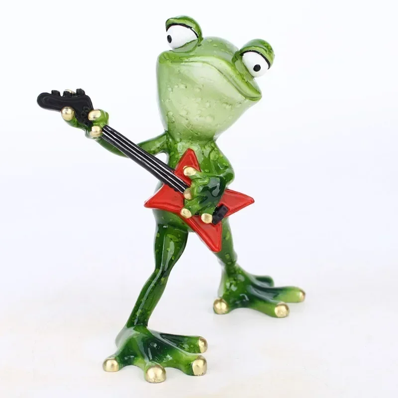 Cute rural cartoon frog Resin Figurine Ornaments Arts and Crafts Sculpture living room home accessories office room decoration