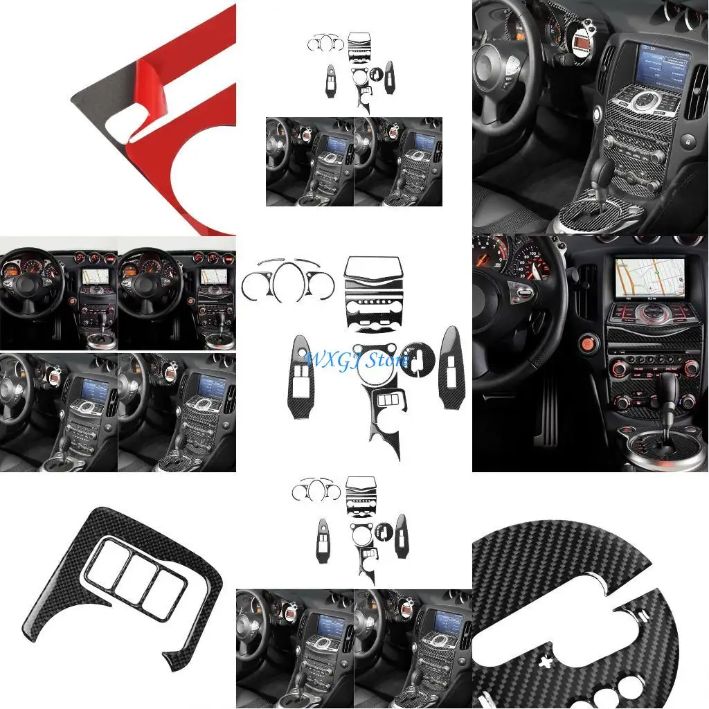 

37JE Lightweight Car Interior Covering Package Complete Set of Interior Enhancements Car Interior Stickers fitting for 370Z