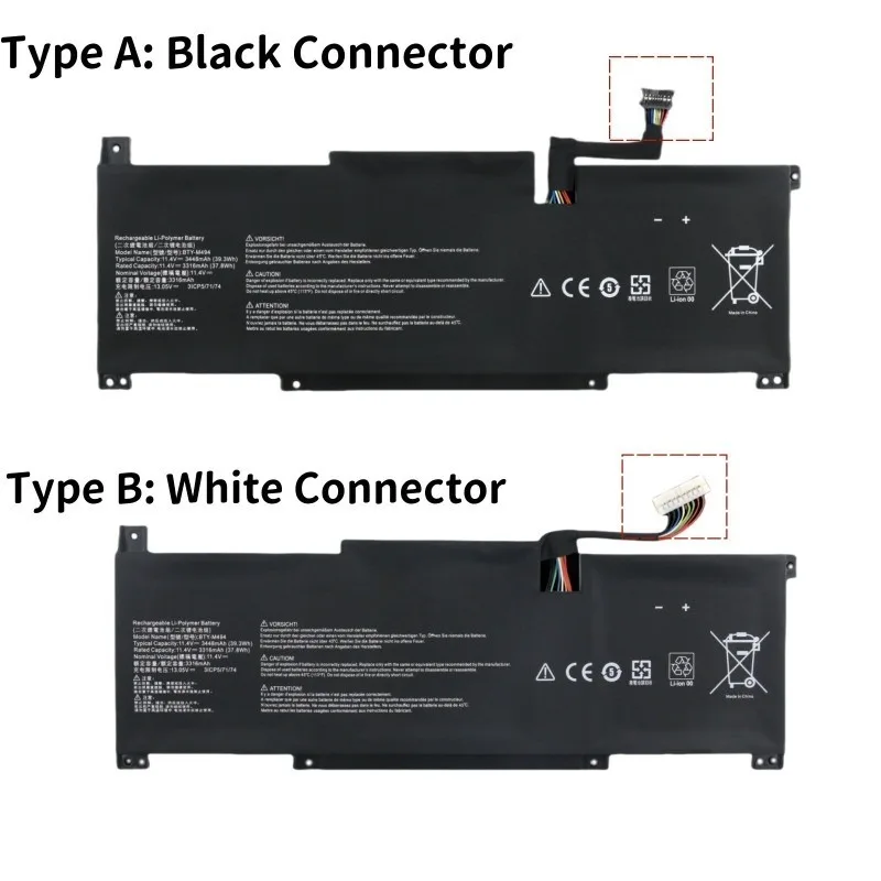 Alternative battery 1.4V 3448mAh BTY-M494 suitable for 14C11M C12M/O 14-B5M A10RB A11M laptop battery high-quality