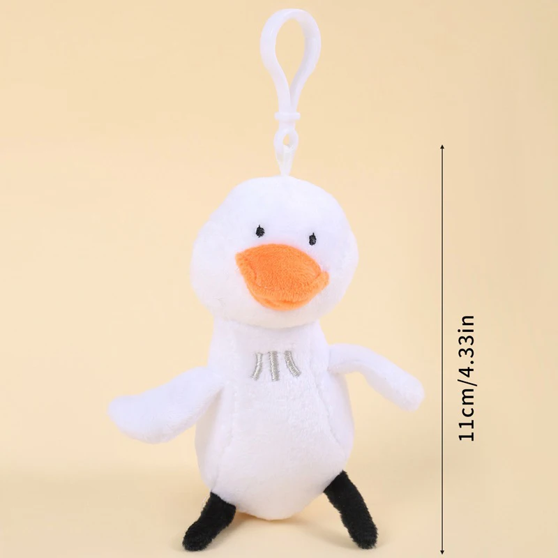 Cute Duck Plush Toy Stuffed Soft Kawaii Animal Doll Plush Birthday Gift for Kids Children Xmas Bag Keychains Schoolbag Ornaments