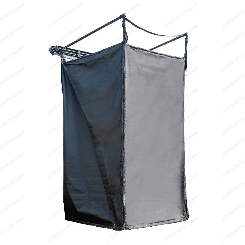 Car Instant Shower Pop-Up Awning with Shower Base, Vehicle-Mounted Privacy Tent for Camping, Beach & Outdoor Bathroom
