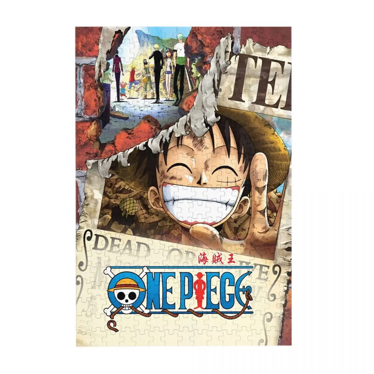 

Аниме Манга Луффи Пазл для детей 300 шт. Деревянные пазлы Забавный обучающий подарок для мальчиков и девочек