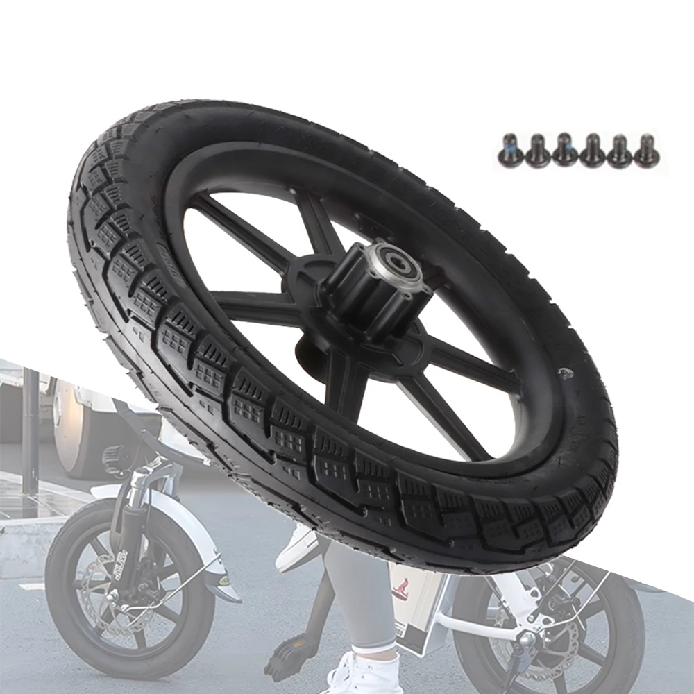 

14 Inch Front Wheel 14x2.125 Inflatable Tires with Aluminum Alloy Wheel Rim for E-bike Folding Bike Motorcycle Accessories