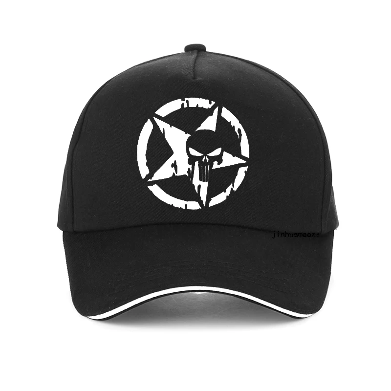 Movie game cap men women Five stars skull printed Baseball caps Frank Castle adjustable snapback hat