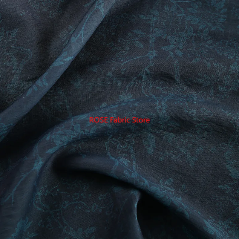 

1 meter Digital Print Brocade Cotton Dress Fabric Summer Women's Cheongsam Children's Clothing Handmade DIY Fabric