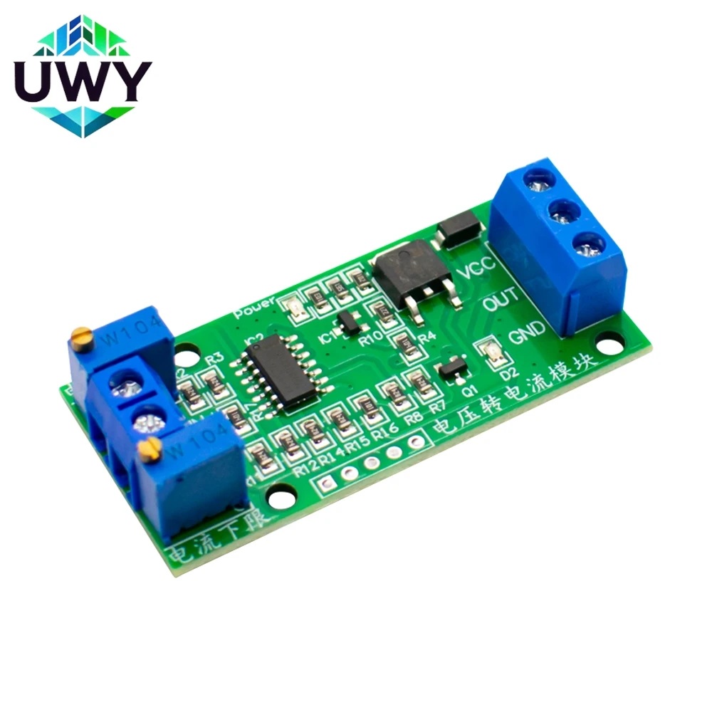 UWY Linear Conversion Voltage to Current Transmitter Signal Module 0-5V to 4-20mA