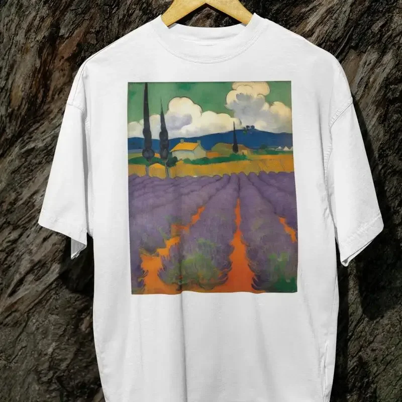 Vintage Provence T Shirt Lavender Field France SweaT Trip Aesthetic French Vacation Top