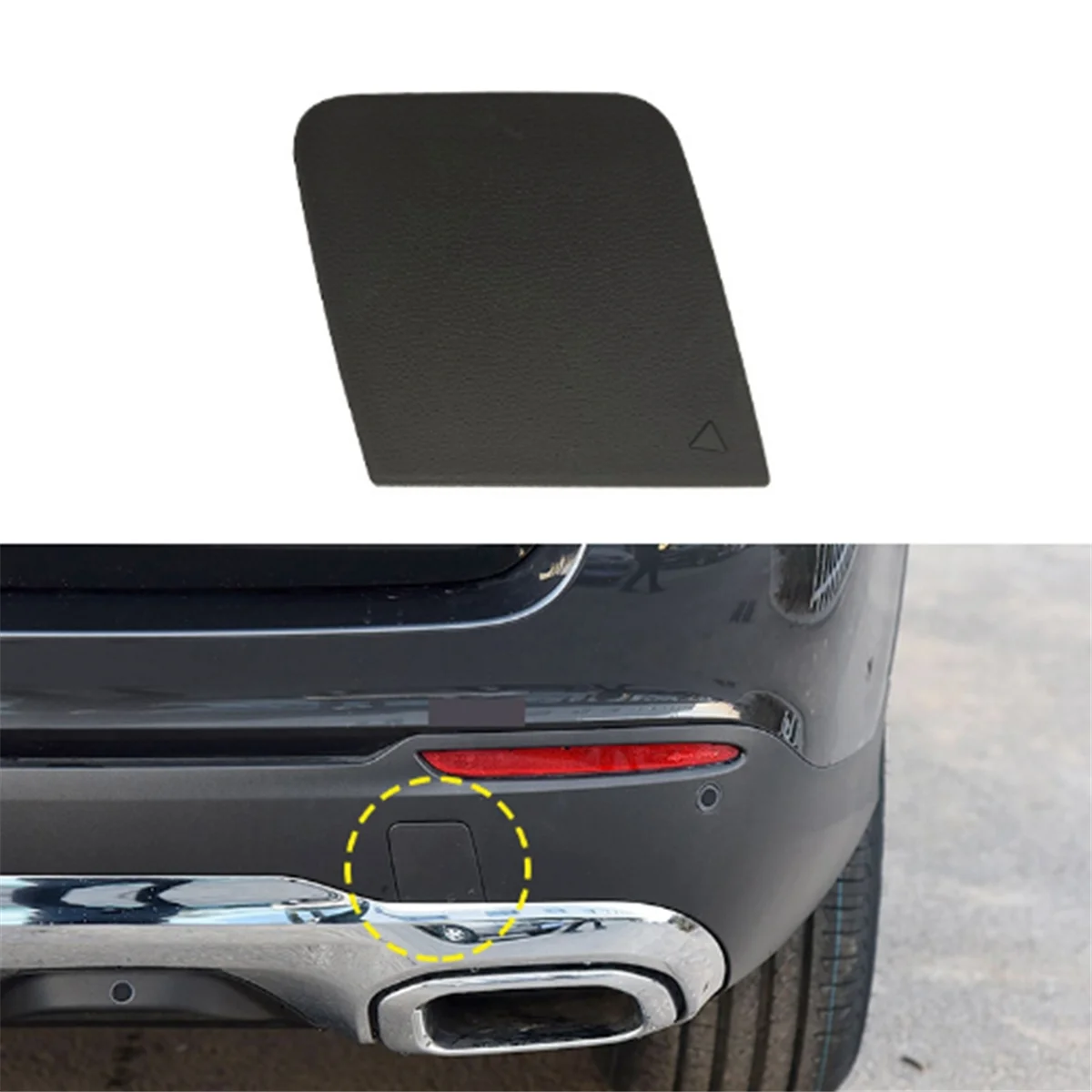 Car Rear Bumper Tow Hook Cover 2538858602 for Mercedes-Benz GLC W253 2020-2022