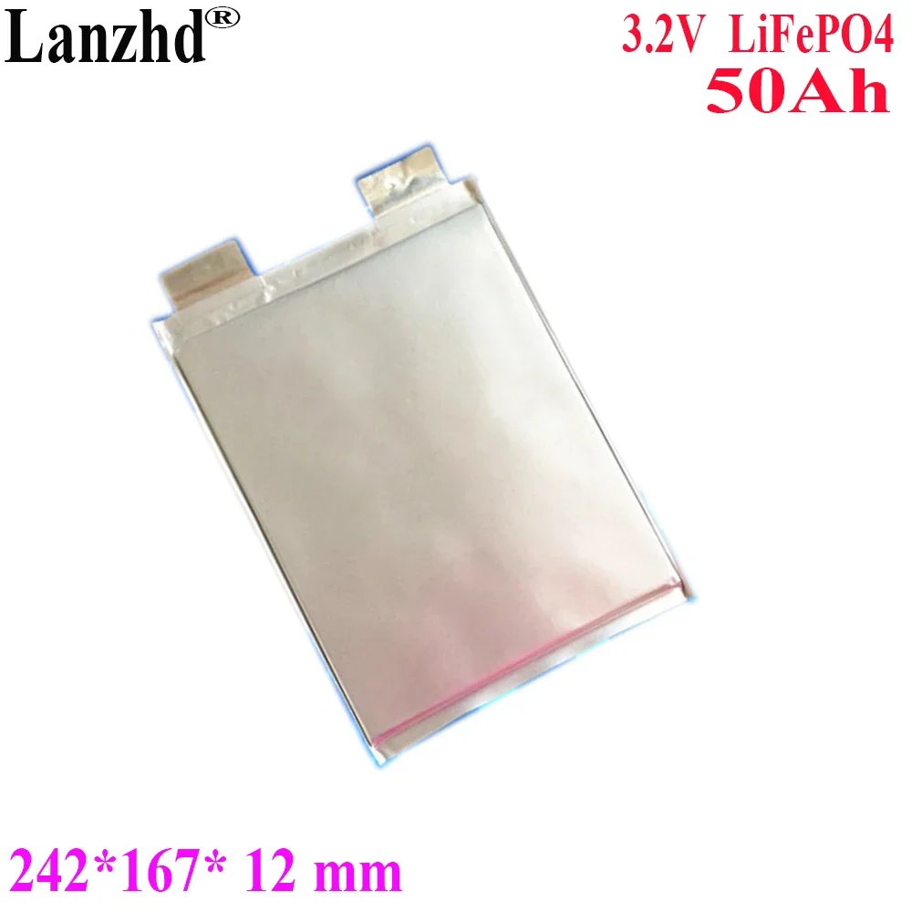 Original 3.2V Lithium iron phosphate LiFePO4  Soft pack lithium Battery For home energy storage large monomer 50Ah 242*167*12mm