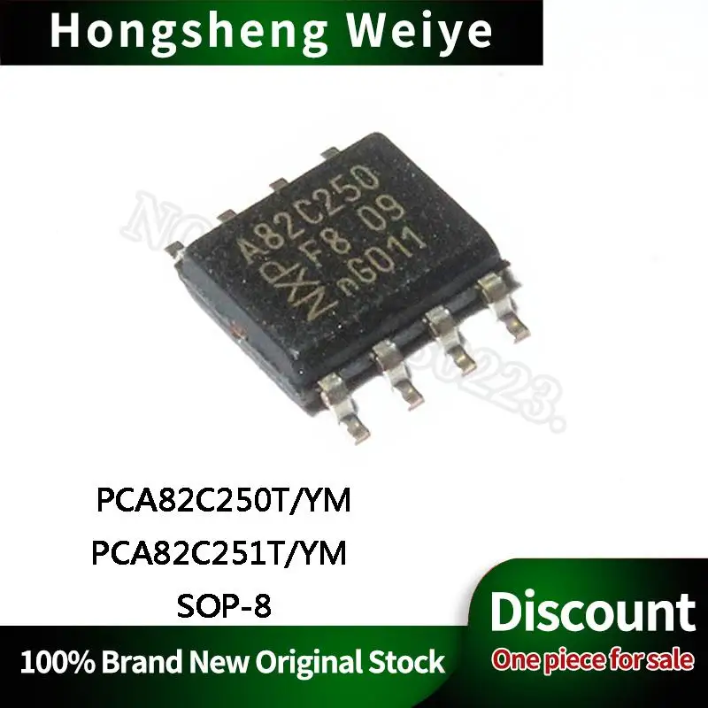 Chip IC, PCA82C250Y PCA82C251T SOP8, em estoque, vendedor, 5pcs