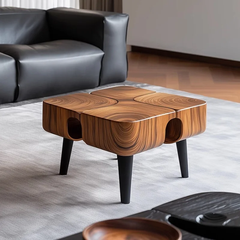 Parametric Modular Movable Solid Wood Coffee Table Minimalist Italian Style High End Modern Design Eco-Friendly Home Furniture