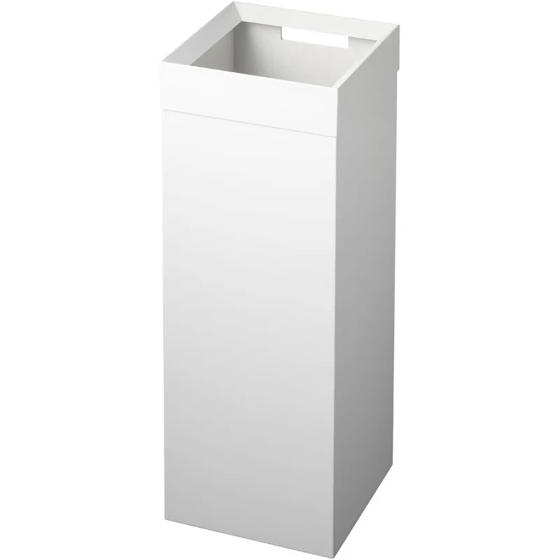 

Tall Trash Can - Modern Garbage Waste Basket With Handle For Kitchen Bathroom Office - Steel - 7.25 Gallons, 27 Liters