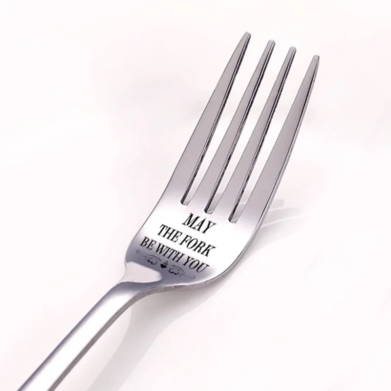 Valentines Day Gift Anniversary for Boyfriend Girl Stainless Steel Fork I Forking Love You Present Best Gift for Wife Husband