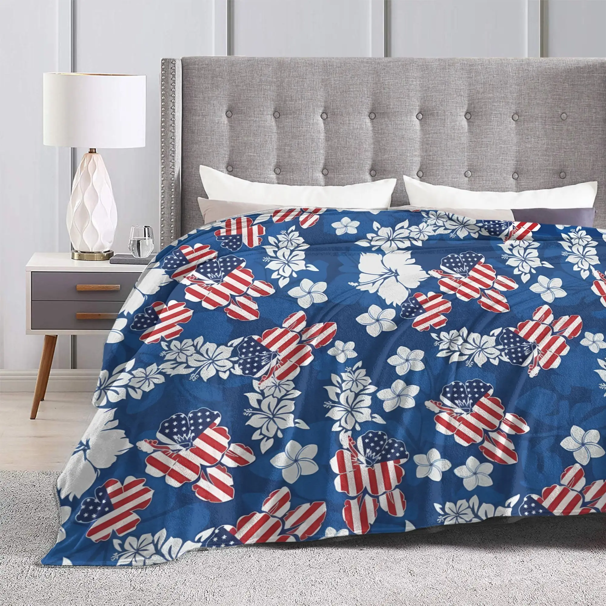 4th of July USA Warm Soft Blan - Outdoor Camping Usa recension och pris