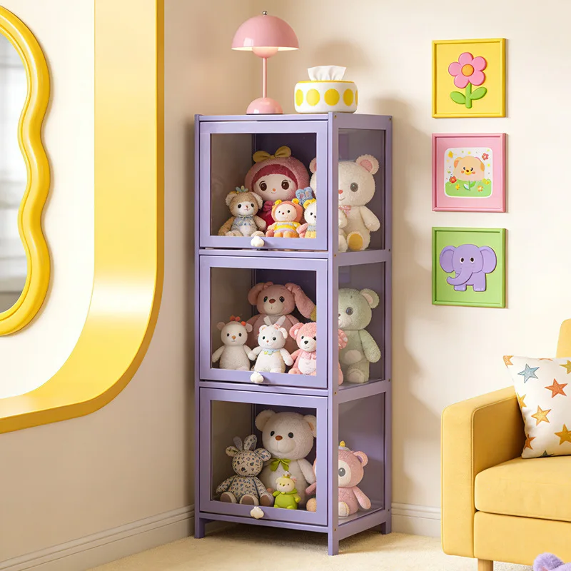 

New Doll Storage Doll Doll Display Cabinet Transparent Shelf Display Box Baby Cabinet Pain Cabinet Rack