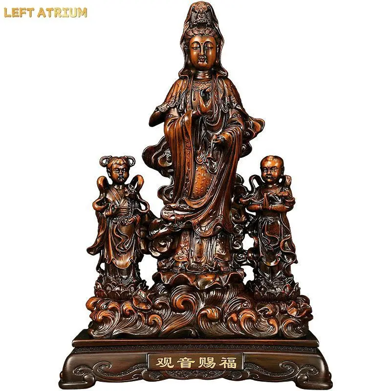 Feng Shui Bodhisattva Bless The Statue of Empress Guanyin Ornaments Guanyin Crafts Household Gifts