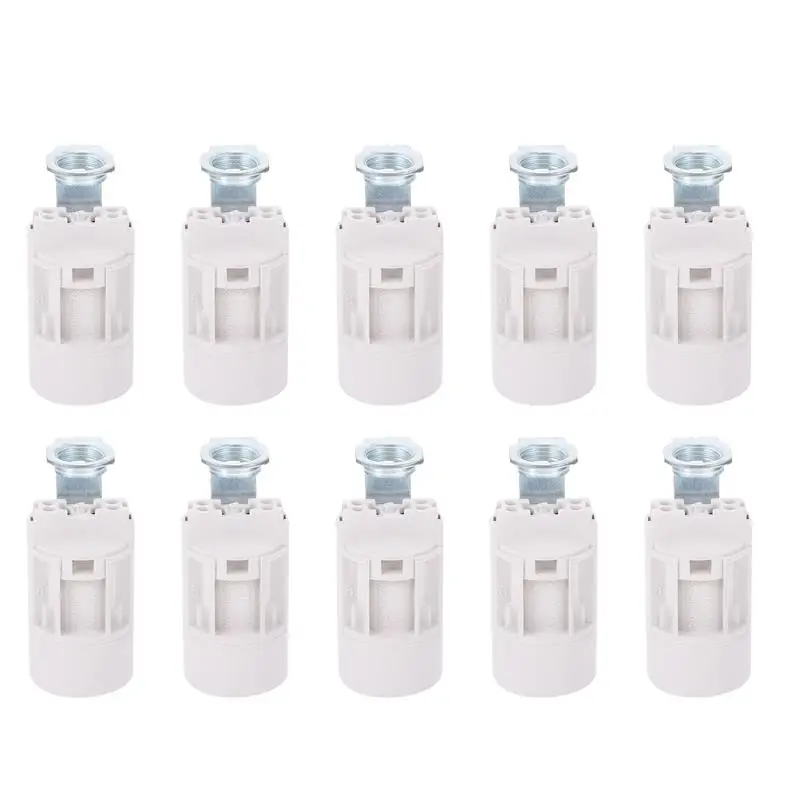 10pcs E14 Chandelier Lamp Holder Light Socket Light Base Pendant Screw Cap Socket Lighting Accessories