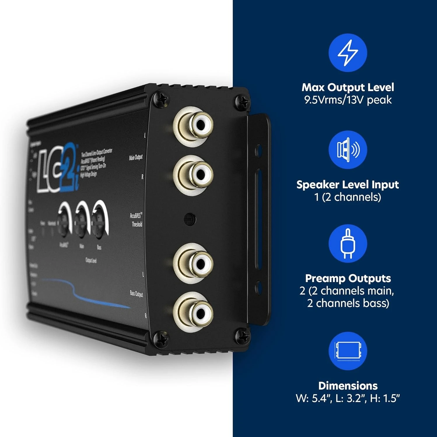 LC2i 2 Channel Line Out Converter with and Subwoofer Control·Factory Direct Sales