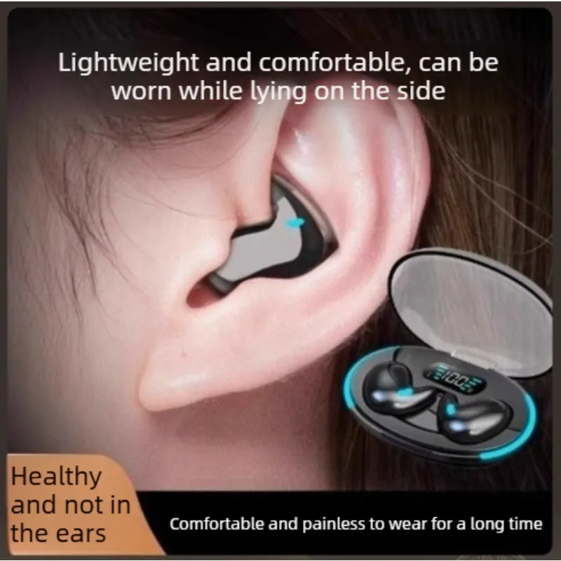 New wireless Bluetooth headphones - In-ear style, suitable for sports and running, mini and ultra-small ear tips