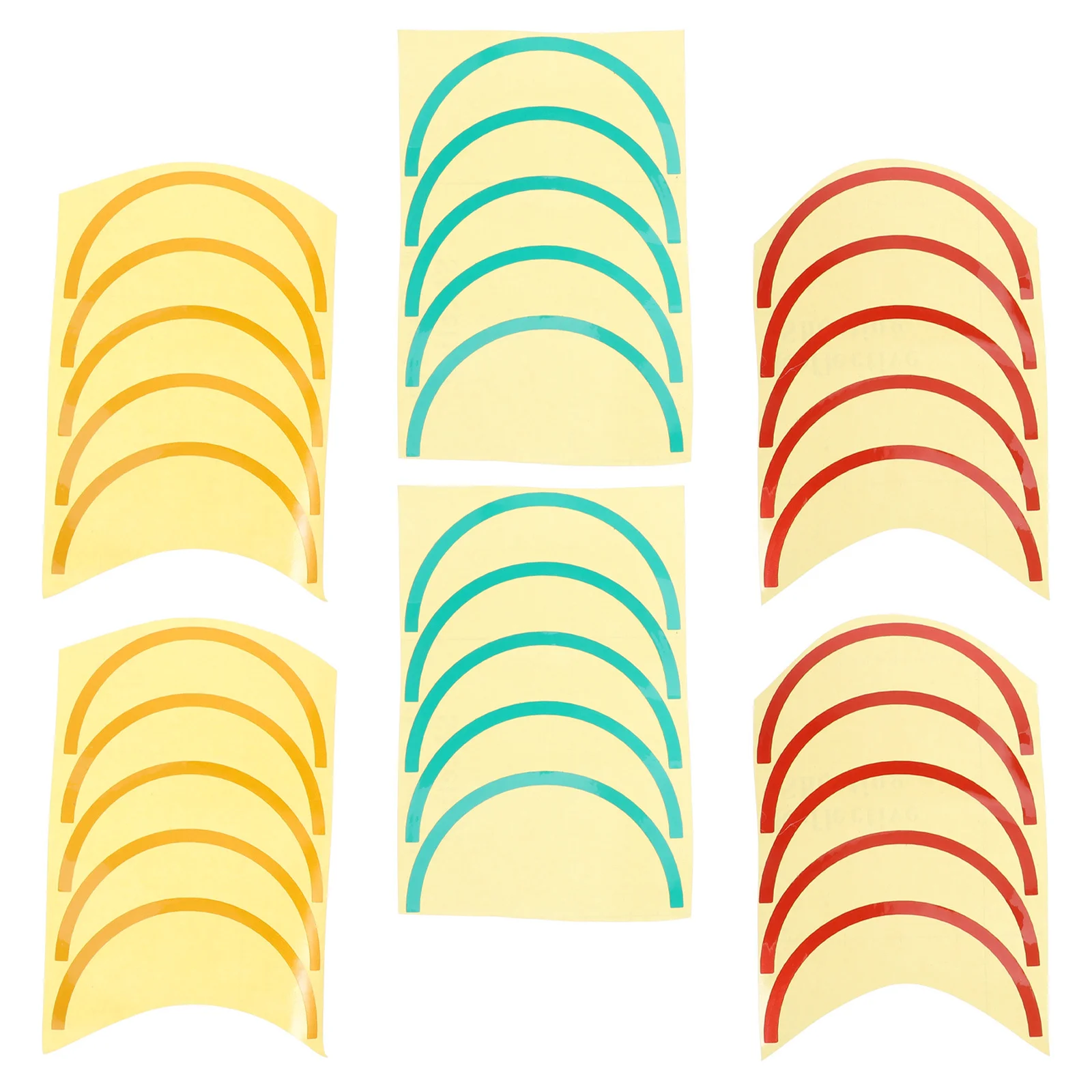 Gauge Marking Sticker 6 Sheets Durable Selfadhesive Pressure Meter Indication Label Waterproof Sunresistant Colorcoded Design