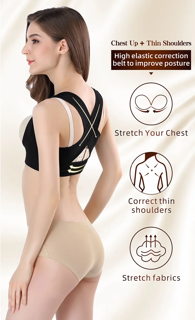 Unsichtbare Body Shaper Korsett Frauen Brust Haltung Corrector Gürtel Zurück Schulter Unterstützung Klammer Haltung Korrektur für Gesundheit Pflege – Detail 2