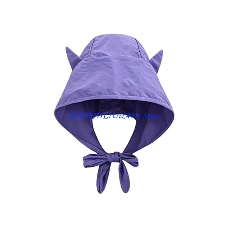 E21F Breathable Nylon Sun Hat With Secure Tie Straps For Hiking Swimming Gardening And Other Sports UPF50+ Protections