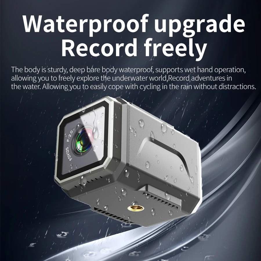4K 울트라 HD WiFi 카메라/미니 야외 스포츠 카메라/오토바이 카메라/자전거 타기 카메라/웨어러블 헬멧 카메라