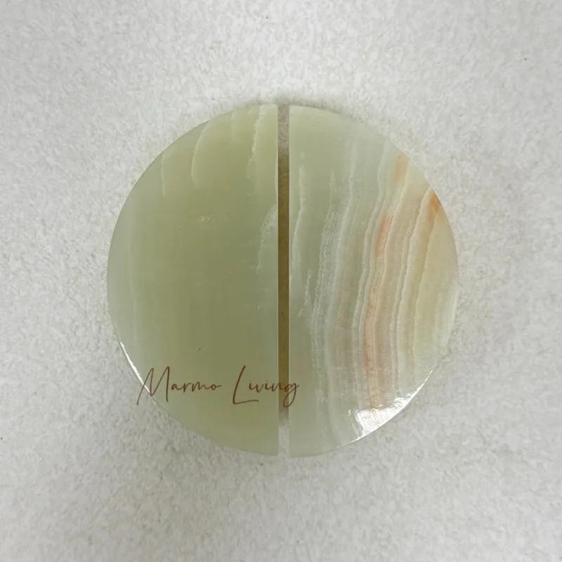 

100% French retro natural blue jade round handle designer villa door handle porch cabinet door drawer small handle