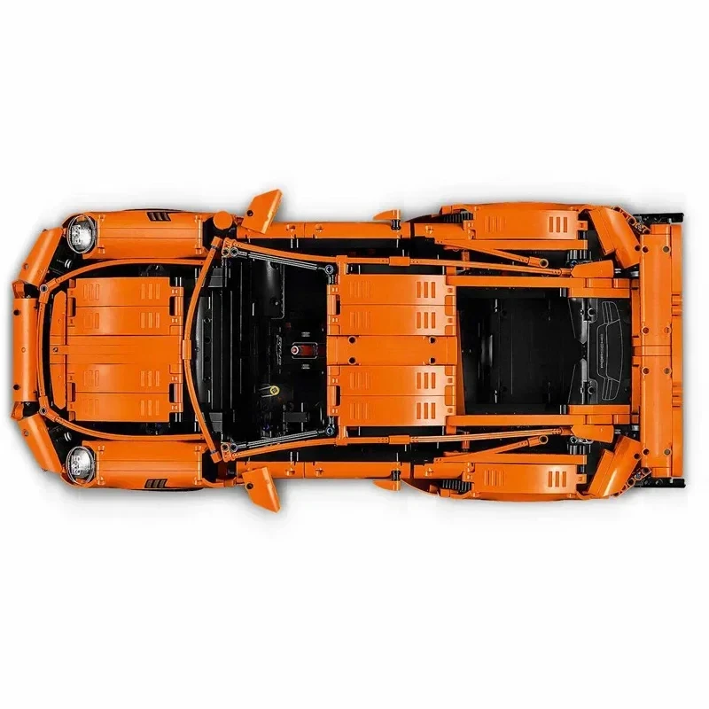 Technology 1: 8 orange 2758pcs sports car model building blocks mechanical group puzzle assembly toy boy Christmas birthday gift