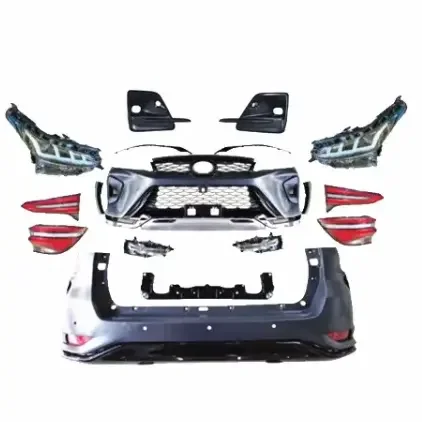 

Bodykit 2016-2021 Upgrade To Gr Sport Accessories Facelift Body Kit For Fortuner Black Plastic For Fortuner Front Bumper