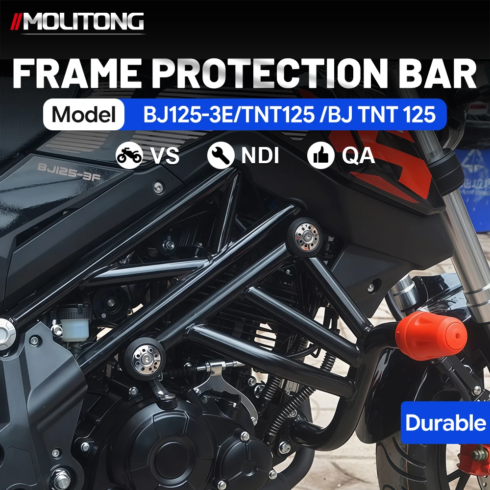 Motorcycle Frame Protection Crash Bar For BJ125‑3E TNT125 BJ TNT125 Anti‑fall Bumper Body Protection Modification Parts