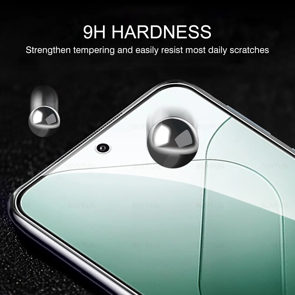 3Pcs Protective Glass For Xiaomi 14 5G Full CoverTempered Glass For Xiaomi14  Anti-Fingerprint screen protectors 6.36'' HD Film
