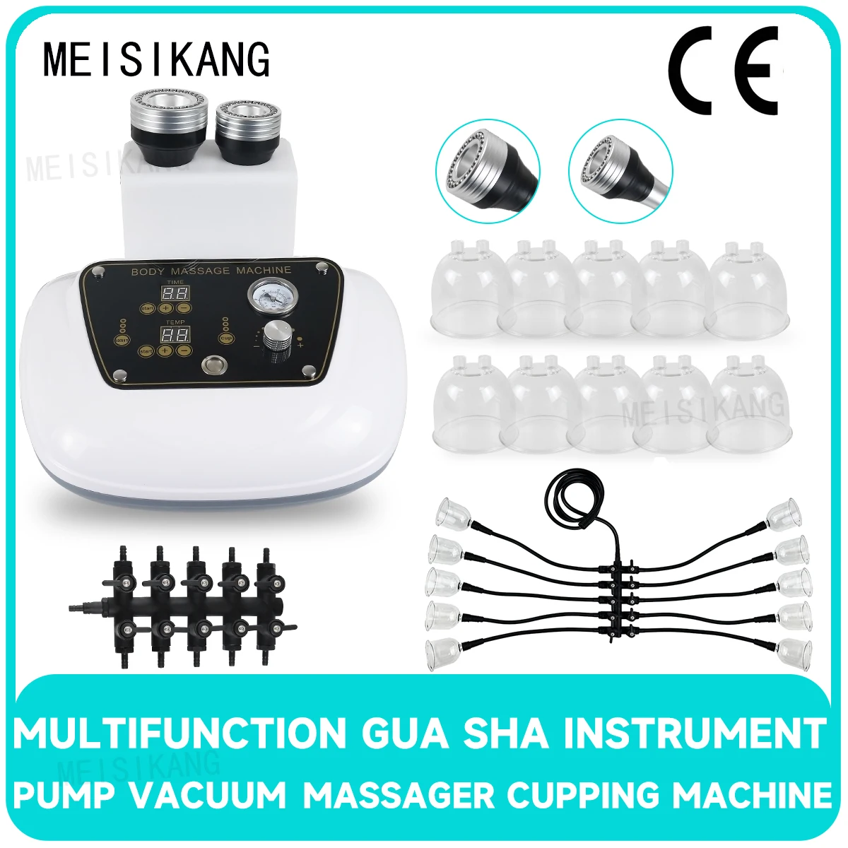 

MEISIKANG Vacuum Cup Massage Machine Body Slimming Scraping Therapy Instrument Jars Device Vacuum Pump Butt Lift Machine