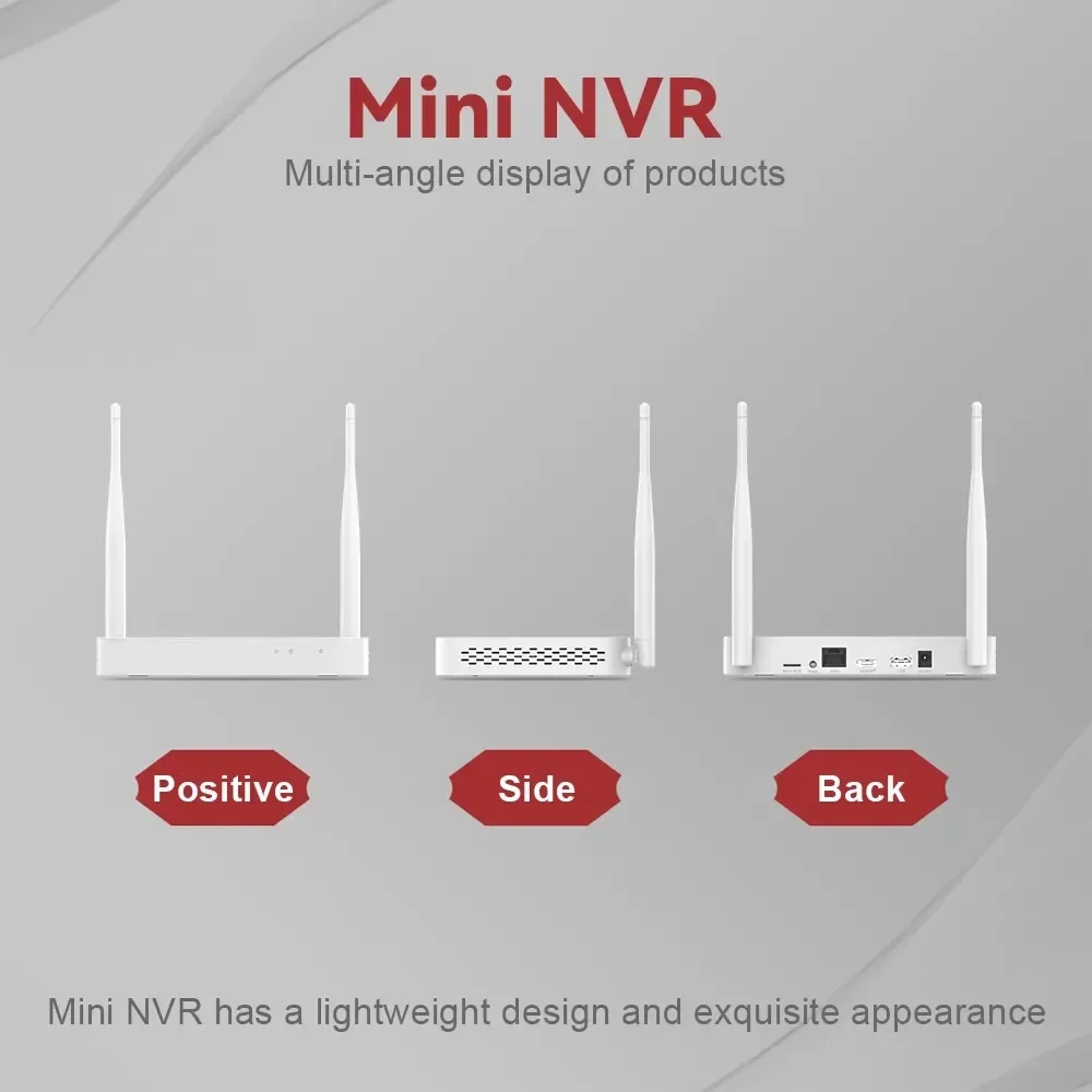 

Outdoor Solar Camera System With 4 Bullet Solar Wifi Camera And Mini NVR Wireless Connection PIR Solar Camera Kit