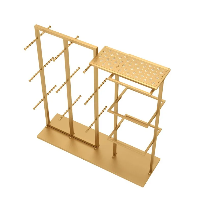 

Underwear store display shelf color shelf bra underwear display rack floor double-sided hanging underwear middle island rack