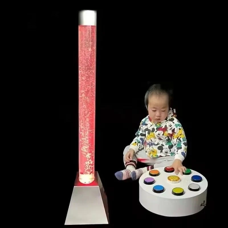 Tactile Sensory Bubble Tube Visual Calming Training Device for Autism Occupational Therapy Stimulation Tool