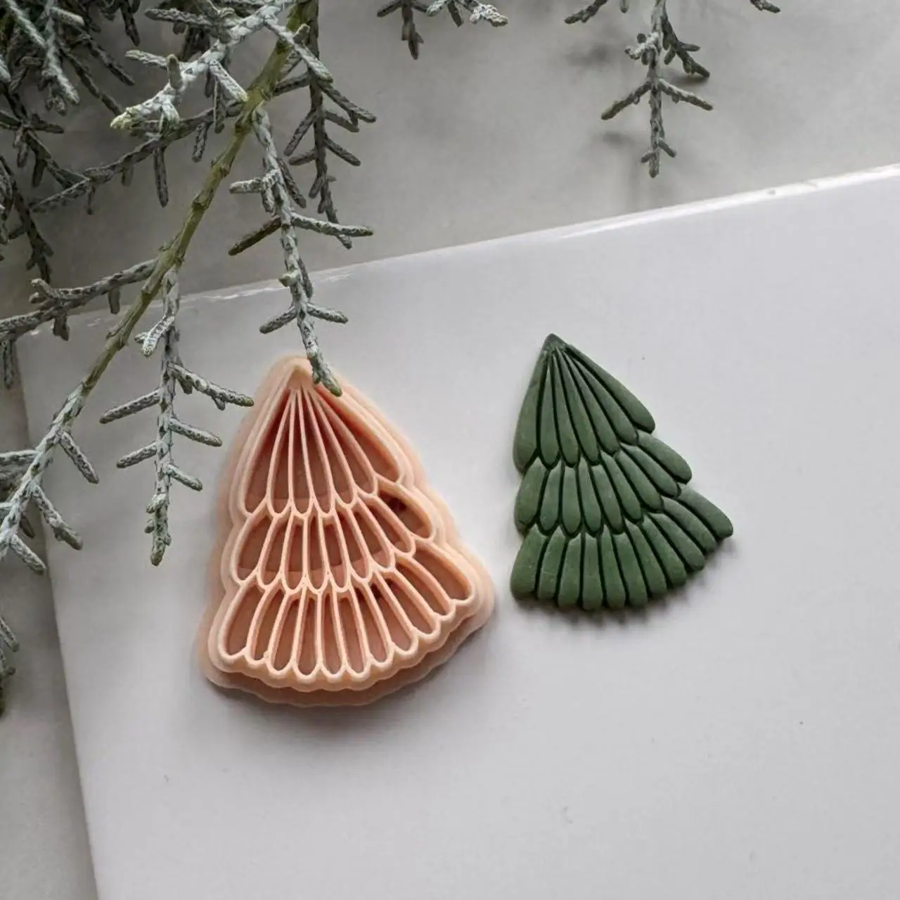 

Christmas Tree Polymer Clay Cutters: Earring Making, Holiday Winter ShapesChristmas Clay Cutters: Polymer Clay Earring Making