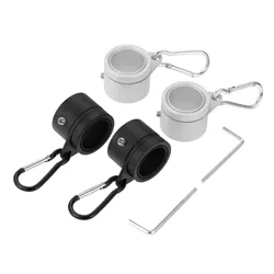 2pcs/set Aluminum Flagpole 360 Degrees Rotating Rings 1