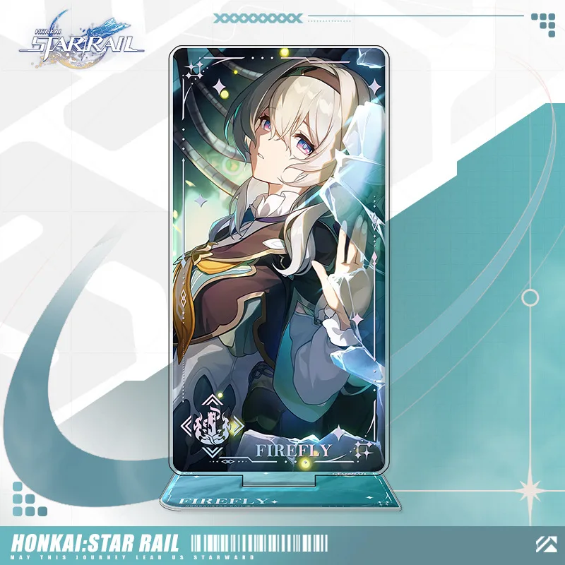 Gra Star Rail Light Cones 16cm Stand Peripherals Figure Standee Desktop Ornament FeiXiao JiaoQiu Firefly LingSha Yunli Robin