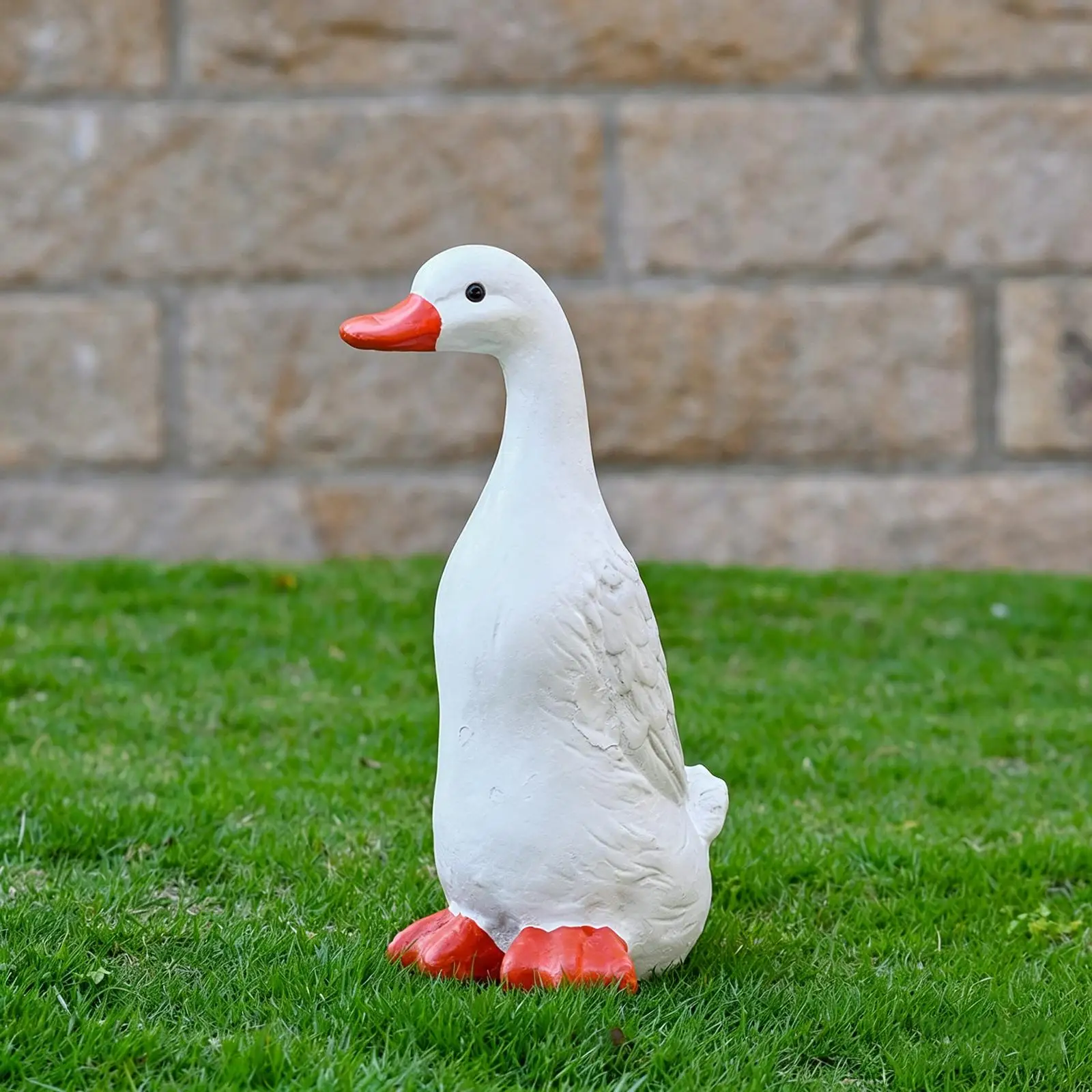 Garden Duck Statue Ornament Craft Gift Collectible, Decorative, Resin Sculpture, Outdoor Decor, Animal Figurine for Outdoor