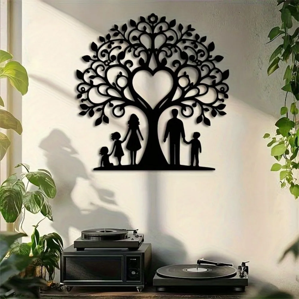 CIFBUY Retro Wrought Iron Wall Art Metal Forged Wall Decor Vintage Industrial Hanging Sculpture for Home Cafe Living Room