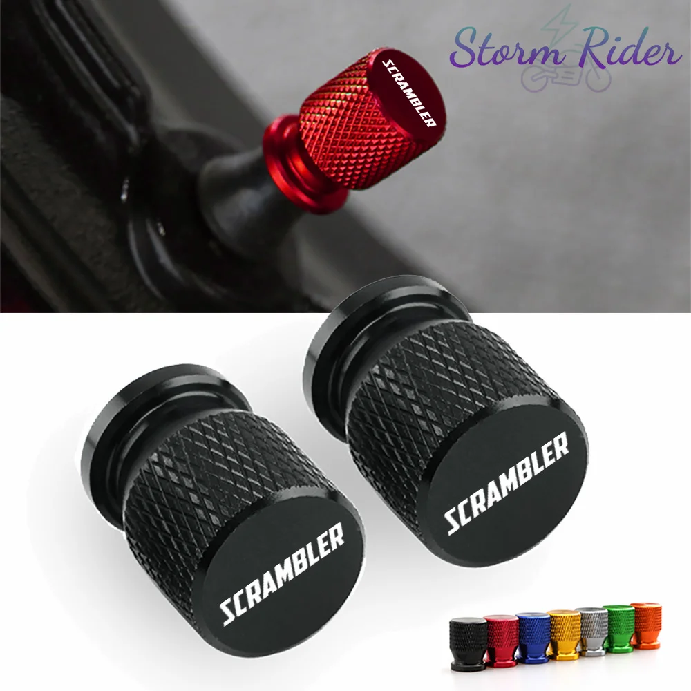 For Ducati Scrambler 400 800 1100 2014 2015 2016 20 Stem Covers Aluminum Alloy Airdust Tire Valve Cap CNC Motorcycle Accessories