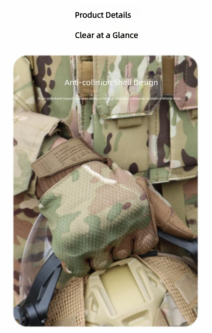Outdoor training gloves, touchscreen sports, outdoor paintball combat, hiking, hunting, cycling, bicycle anti-slip, breathable,
