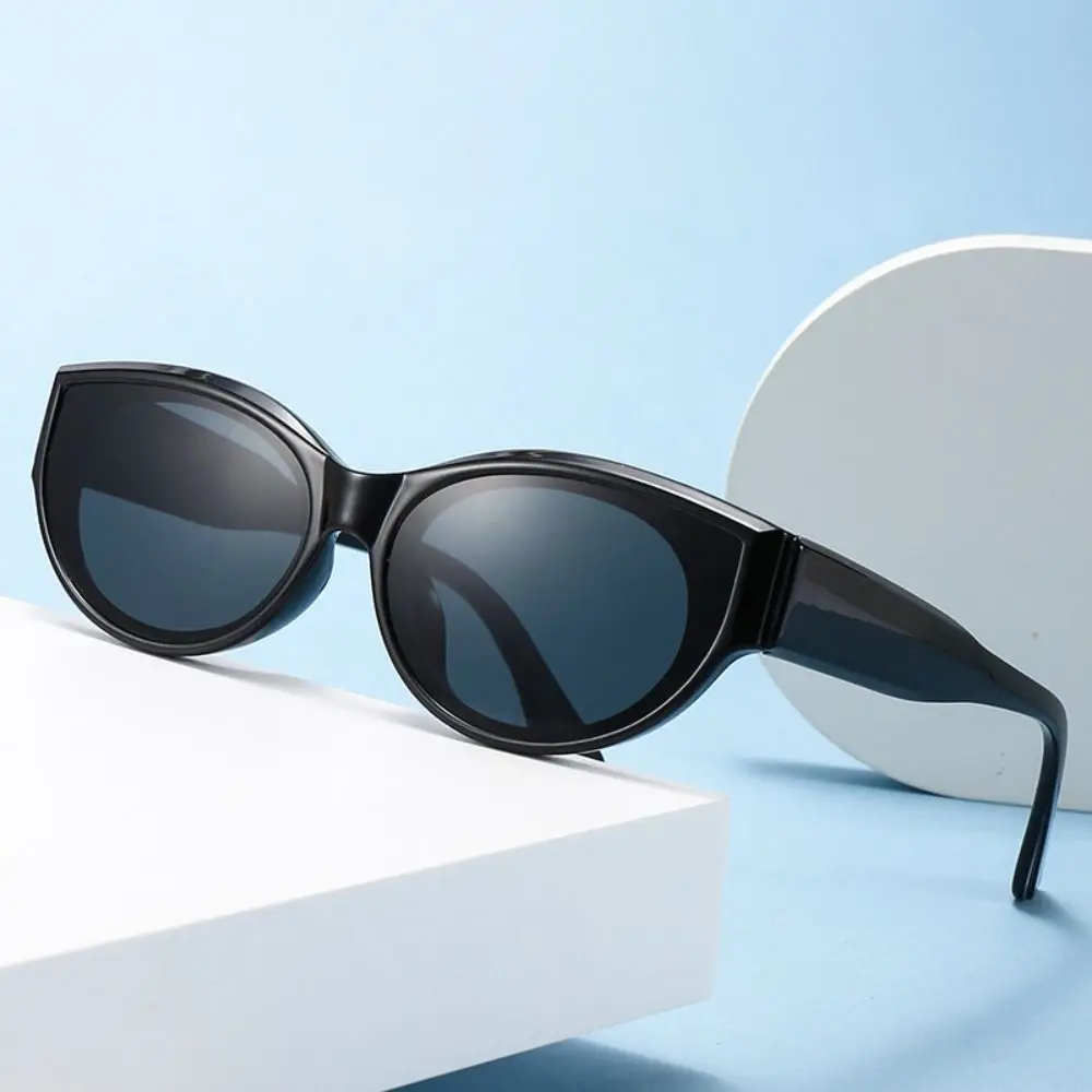 New Fashion Cat Eye Sunglasses Summer Outdoor Oval Frame Sunglasses UV400 Vintage Elliptic Square Eyewear Women Men
