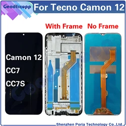 For Tecno Camon 12 CC7 CC7S LCD Display Touch Screen Digitizer Assembly For Camon12 Replacement