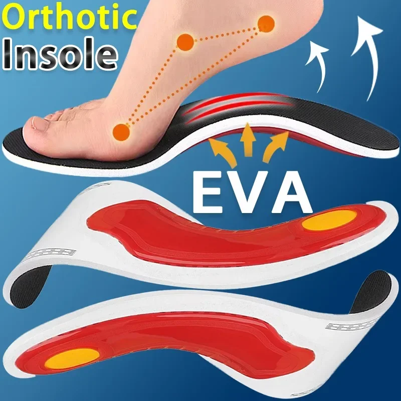 

EVA Massage Orthotic Insole High Elasticity Foot Care Shoe Pad Reduce Heel Pain Corrective Insoles Cuttable Arch Support Cushion